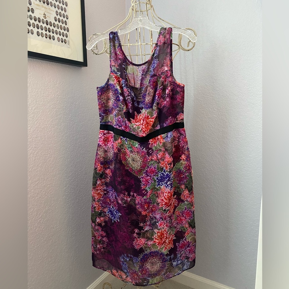 Adrianna Papell floral sheath dress